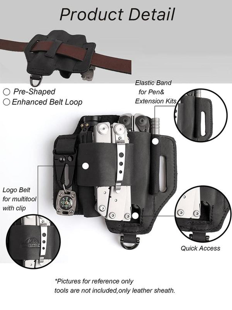 Men's Leather Waist Utility Belt