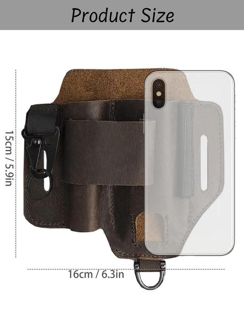 Men's Leather Waist Utility Belt