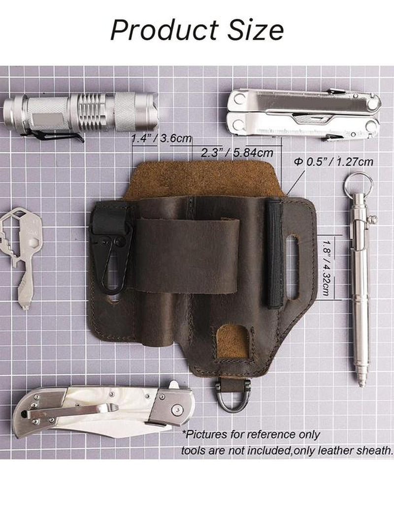 Men's Leather Waist Utility Belt